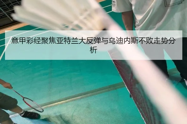 意甲彩经聚焦亚特兰大反弹与乌迪内斯不败走势分析 - leyu